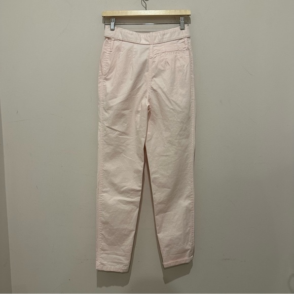 NWT Maje Women's Avec Ceinture Rose Pale Pink Trousers with Belt Size 34 - Picture 4 of 7